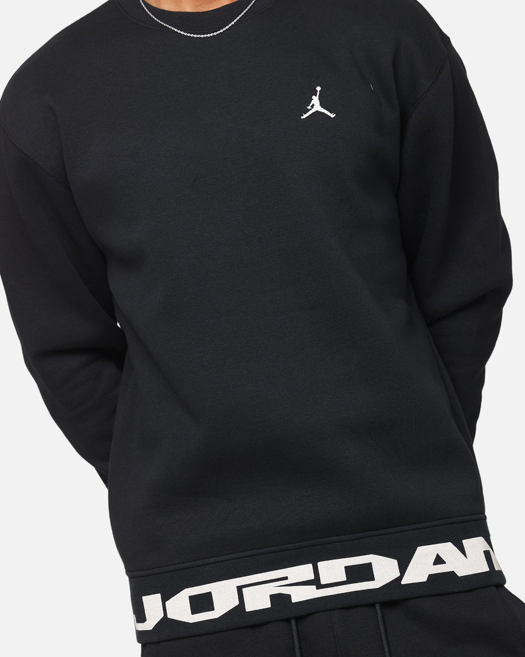 HOT Products Jordan Jumpman MVP Graphic Fleece Crewneck Sweatshirt Black/Sail