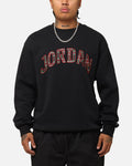 HOT Products Jordan Essentials Holiday Fleece Crewneck Black/Sail