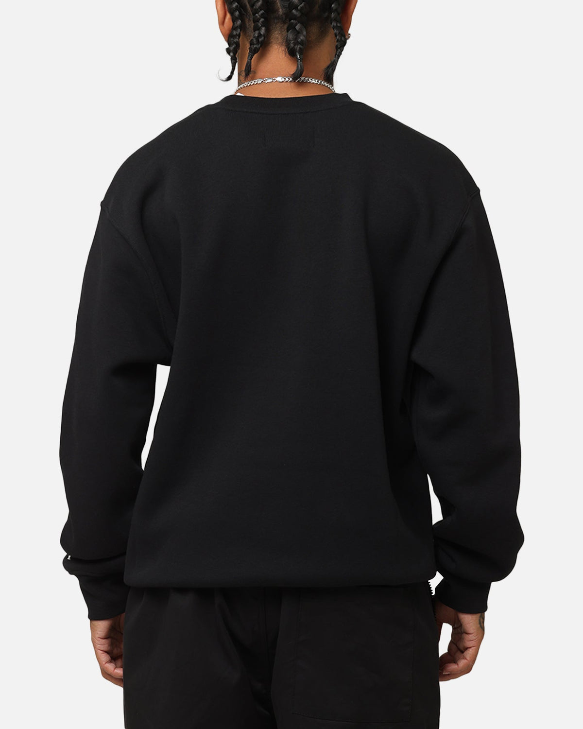 HOT Products Jordan Essentials Holiday Fleece Crewneck Black/Sail