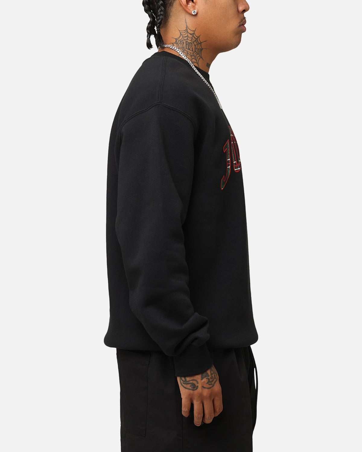 HOT Products Jordan Essentials Holiday Fleece Crewneck Black/Sail