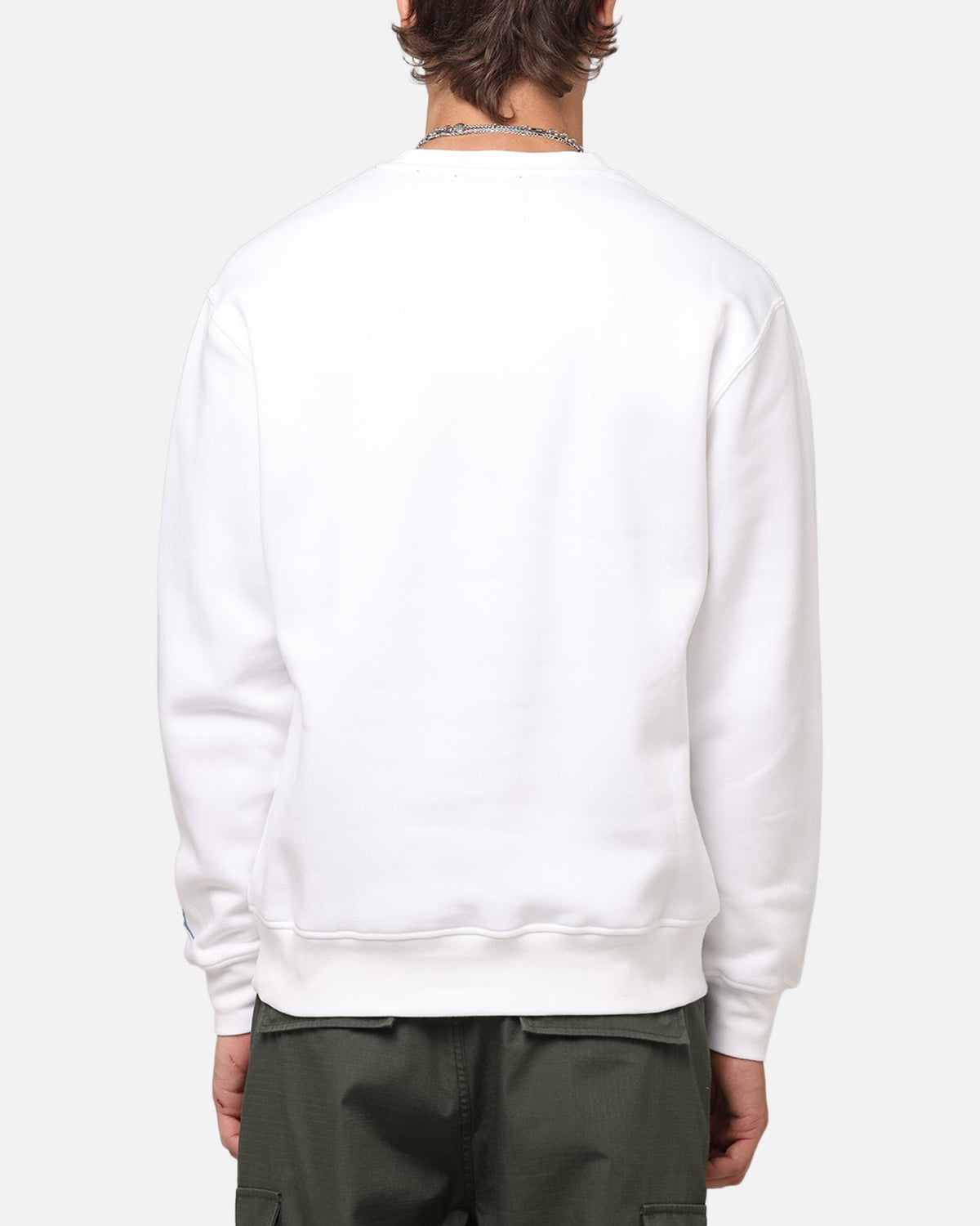 HOT Products Jordan Essentials Holiday Fleece Crewneck White