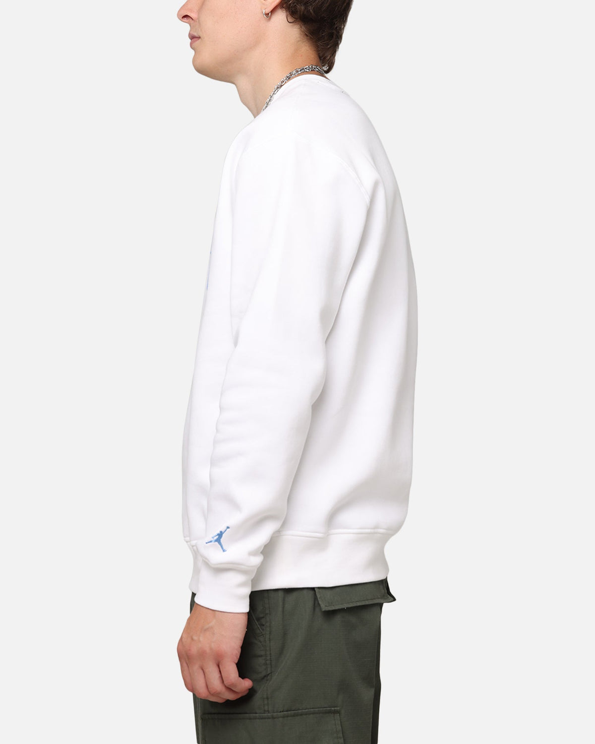 HOT Products Jordan Essentials Holiday Fleece Crewneck White