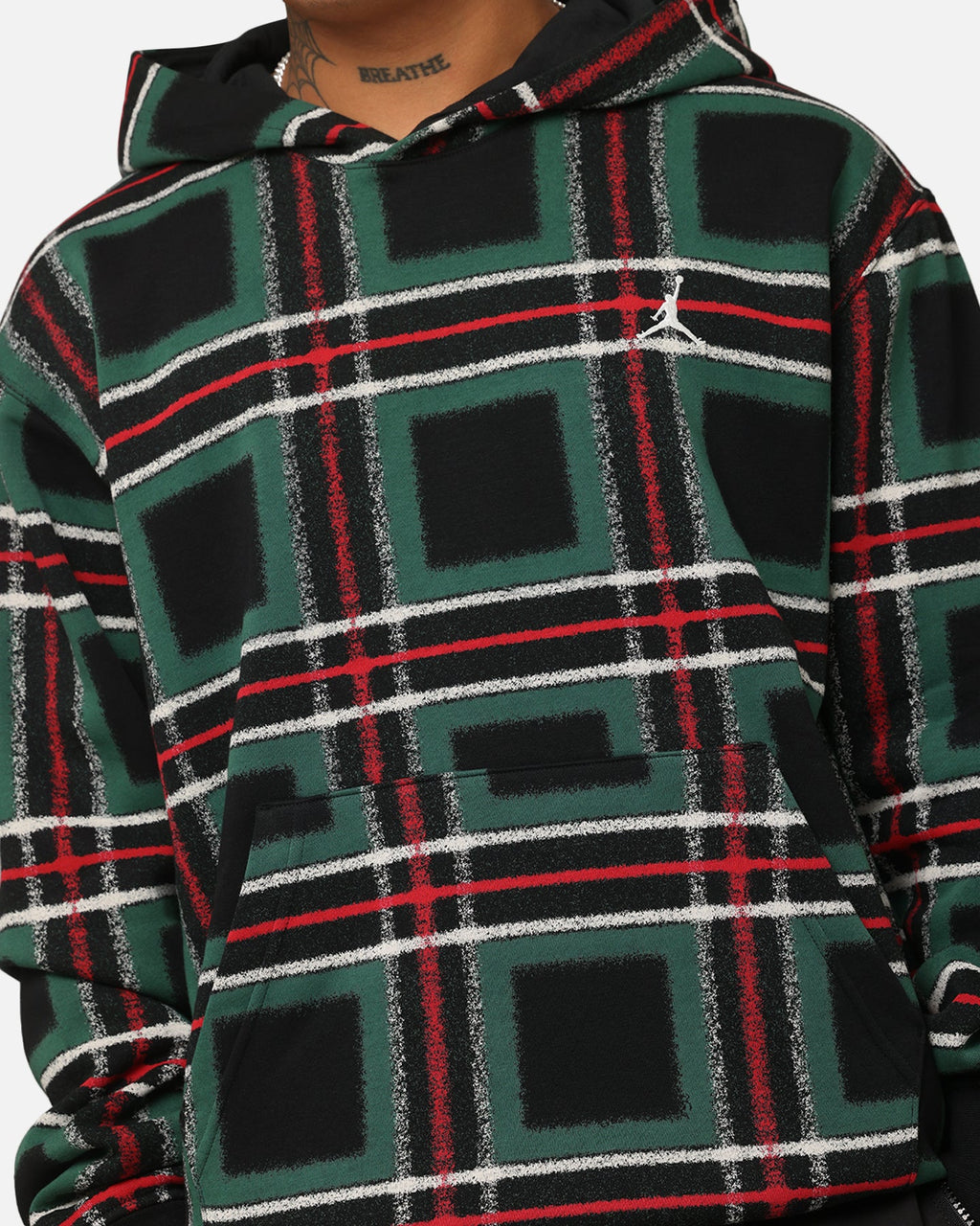 HOT Products Jordan Essentials Holiday Fleece Pullover Hoodie Black/Sail