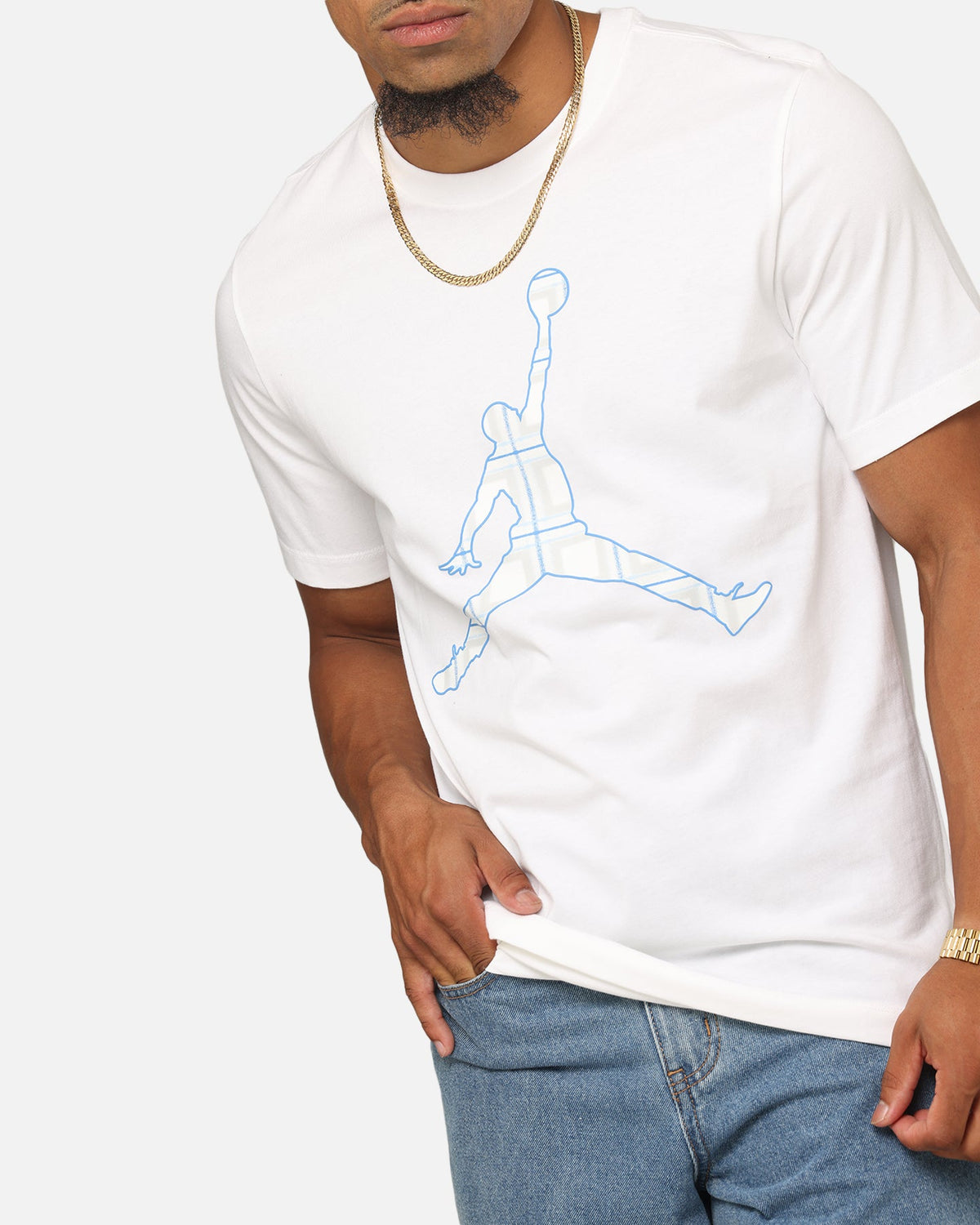 HOT Products Jordan Flight Essentials Holiday Crewneck T-Shirt White