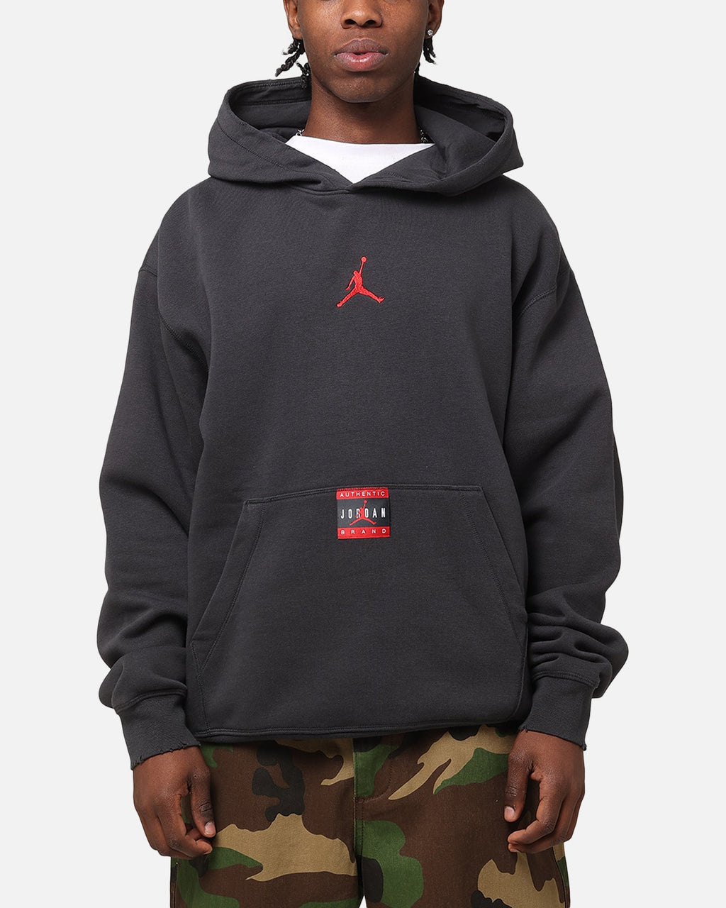 HOT Products Jordan Brooklyn Fleece Pullover J Day Hoodie Off Noir/Gym Red