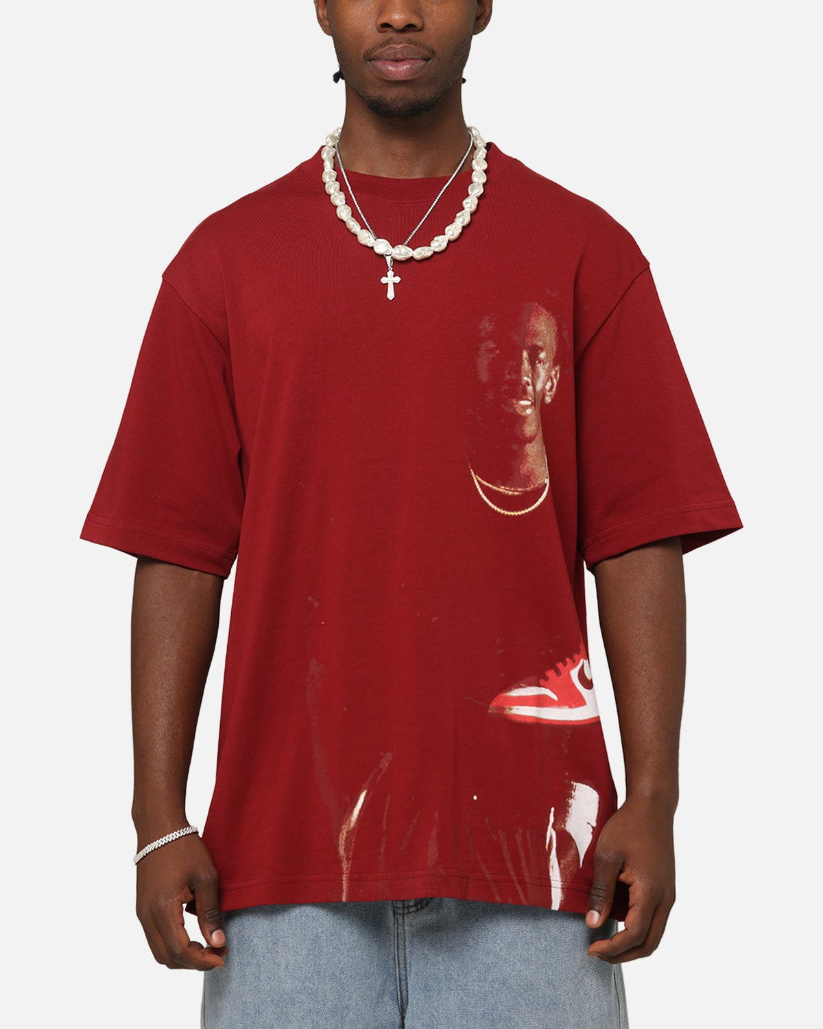 HOT Products Jordan Statement 1985 J Day Crewneck T-Shirt Gym Red