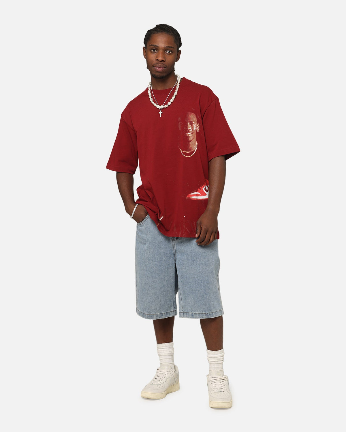 HOT Products Jordan Statement 1985 J Day Crewneck T-Shirt Gym Red