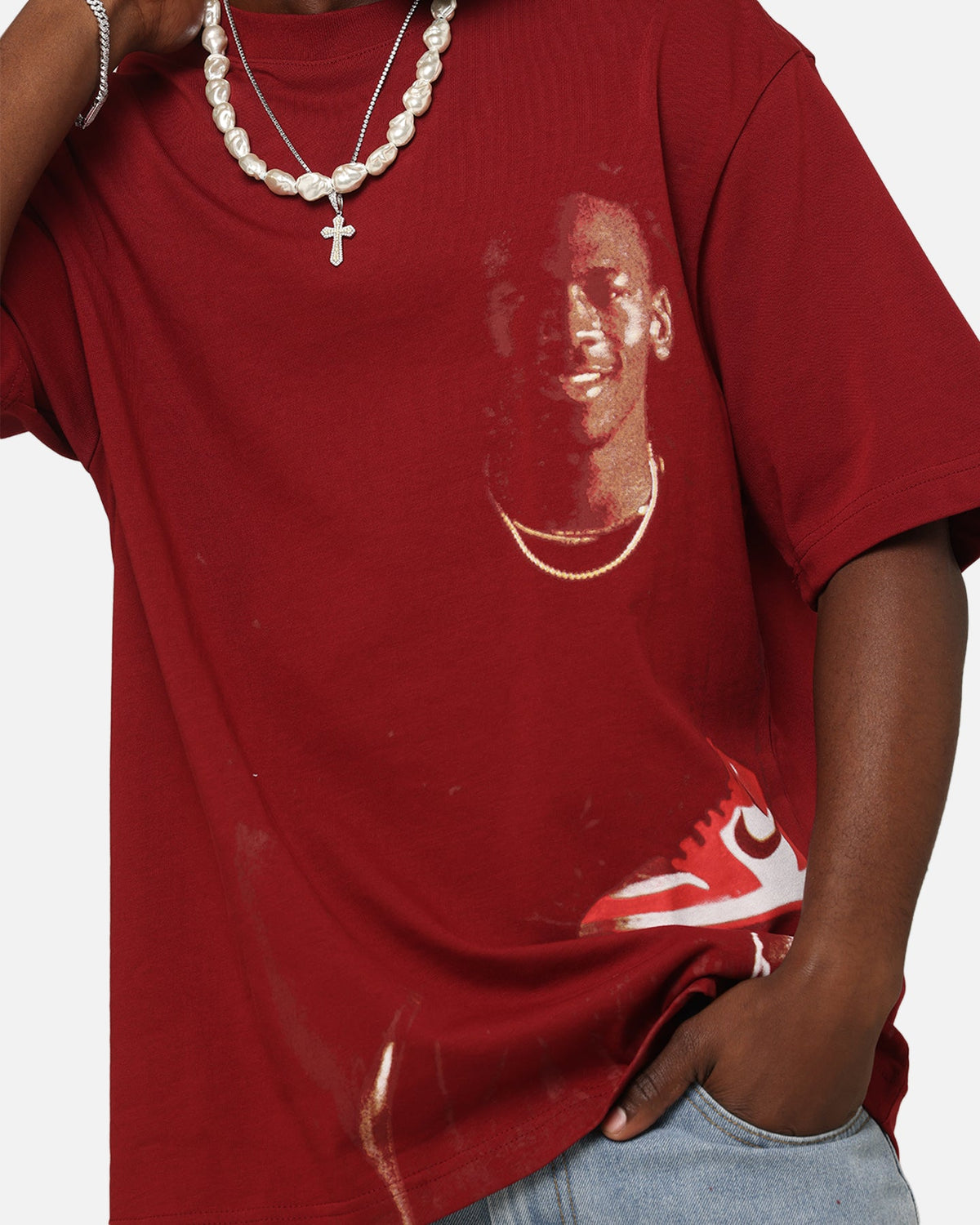 HOT Products Jordan Statement 1985 J Day Crewneck T-Shirt Gym Red