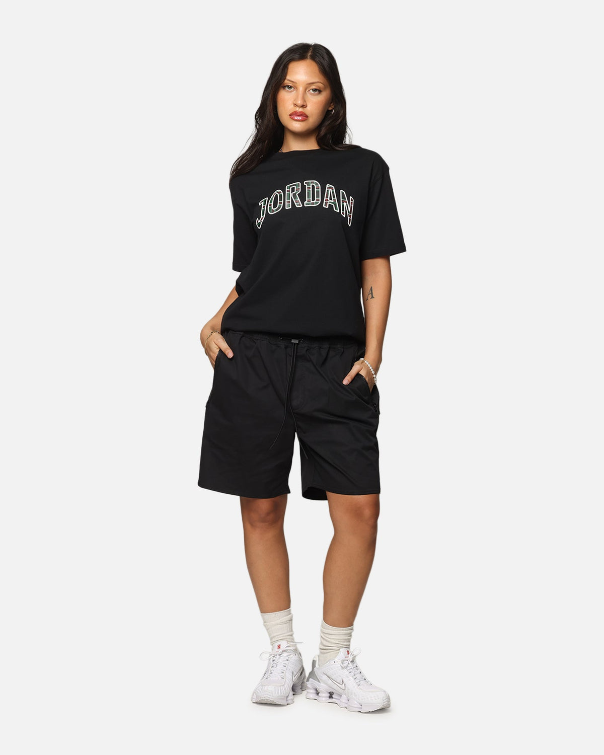 HOT Products Jordan Women's Graphic T-Shirt Black/Varsity Red