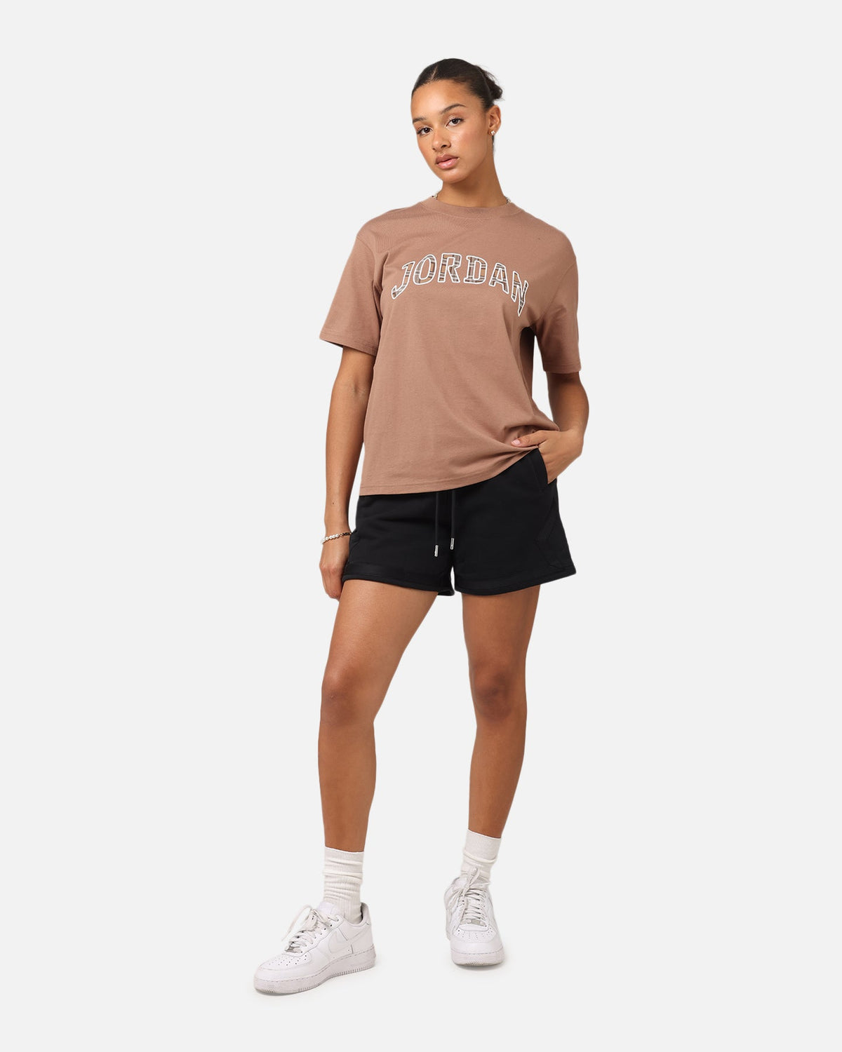 HOT Products Jordan Women's Graphic T-Shirt Archaeo Brown/Sail