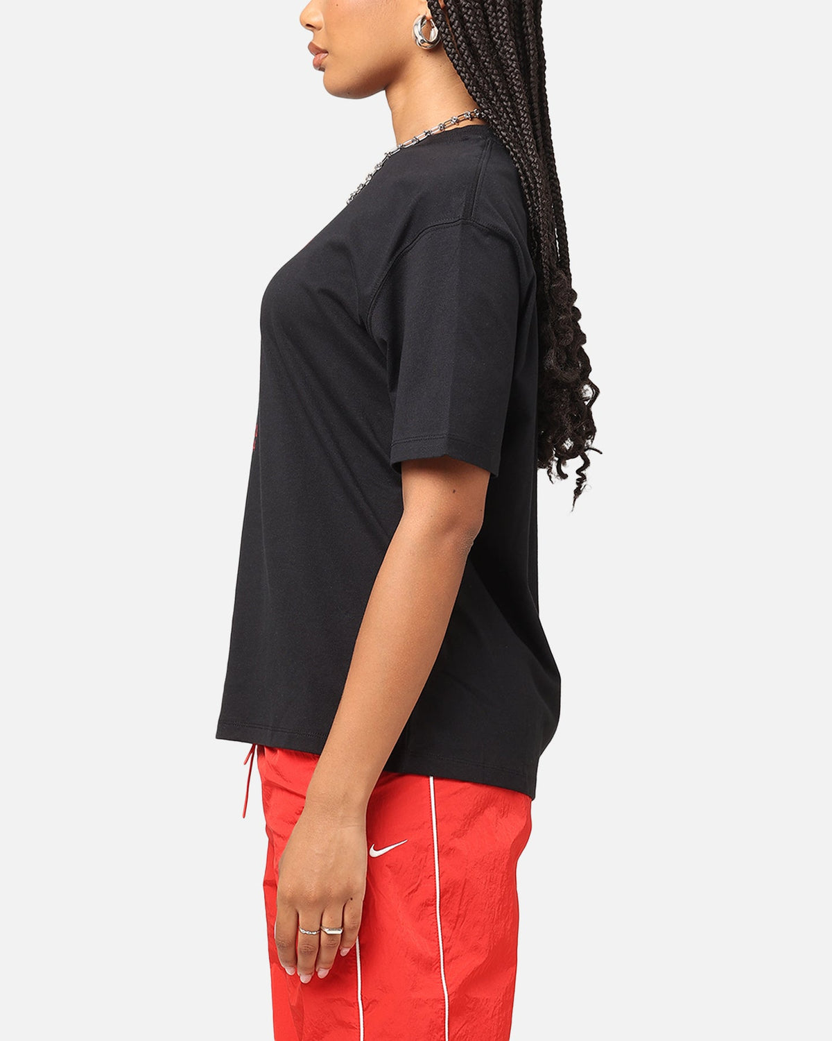 HOT Products Jordan Women's Graphic Girlfriend T-Shirt Black/Gym Red