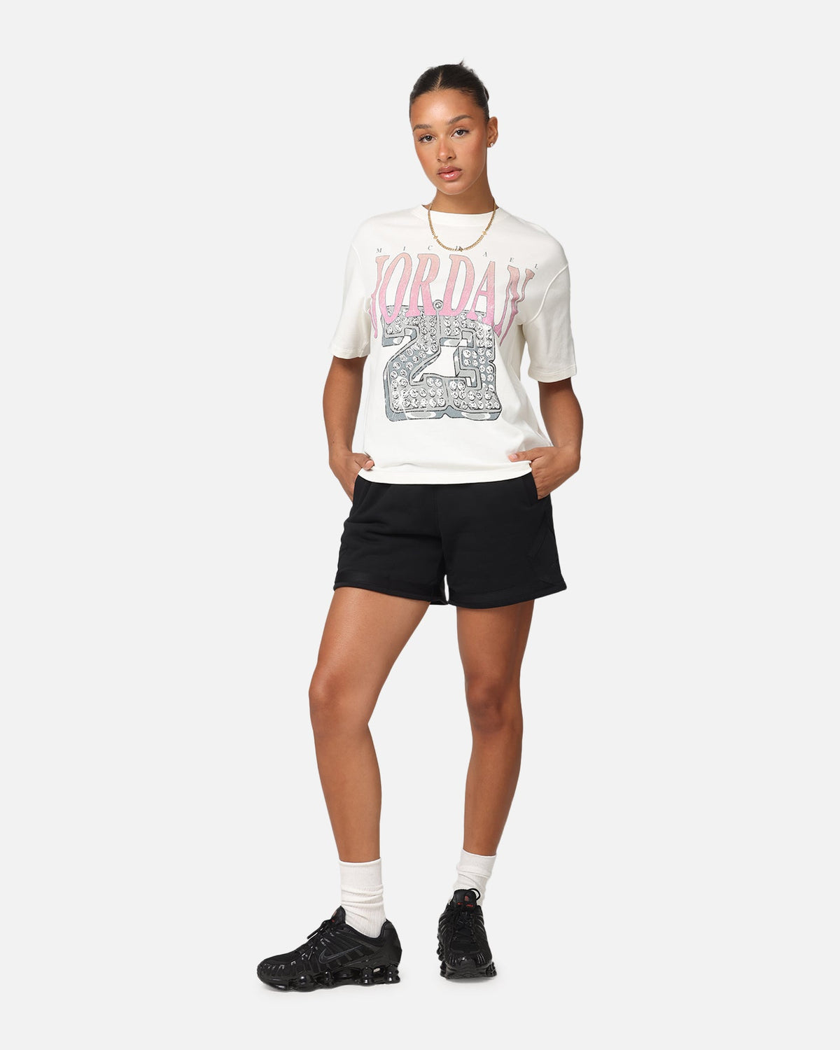 HOT Products Jordan Women's Heritage Graphic T-Shirt Sail/Orchid