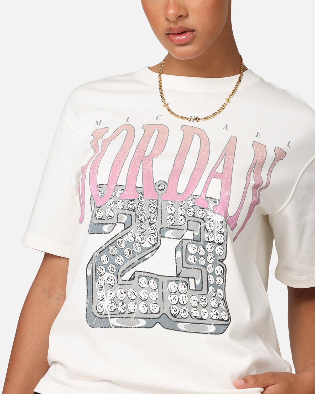 HOT Products Jordan Women's Heritage Graphic T-Shirt Sail/Orchid
