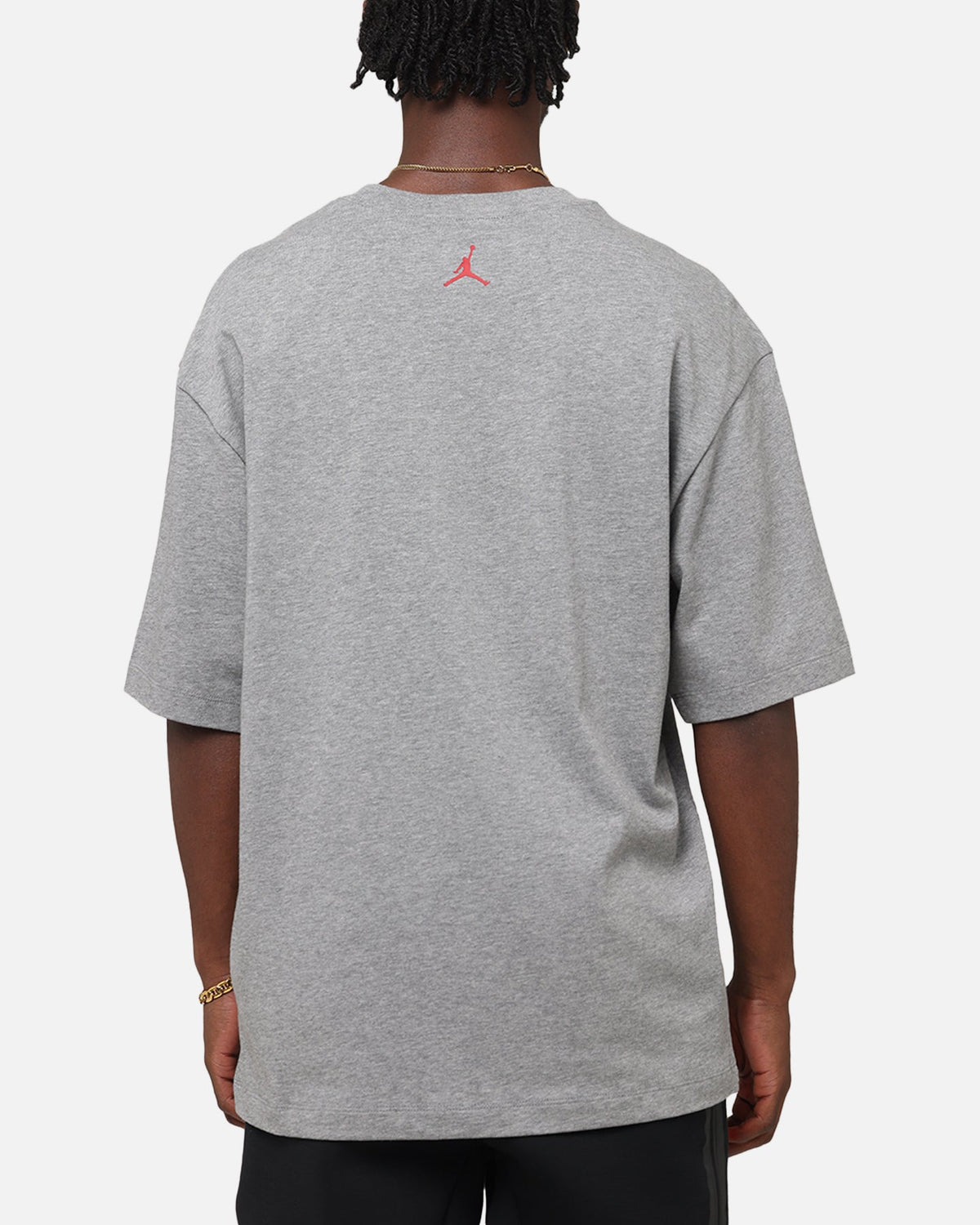 HOT Products Jordan Brand Sneaker Patch Crewneck T-Shirt Carbon Heather