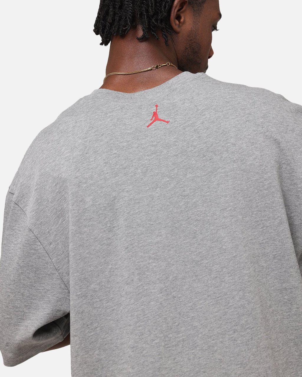 HOT Products Jordan Brand Sneaker Patch Crewneck T-Shirt Carbon Heather