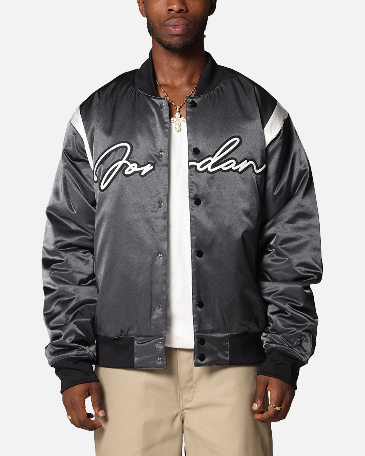HOT Products Jordan Jumpman MVP Varsity Jacket Off Noir/Sail