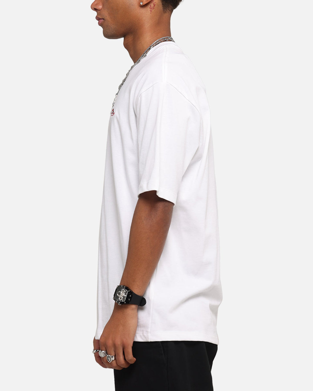 HOT Products Jordan Brand Sneaker Patch Crewneck T-Shirt White/Varsity Red