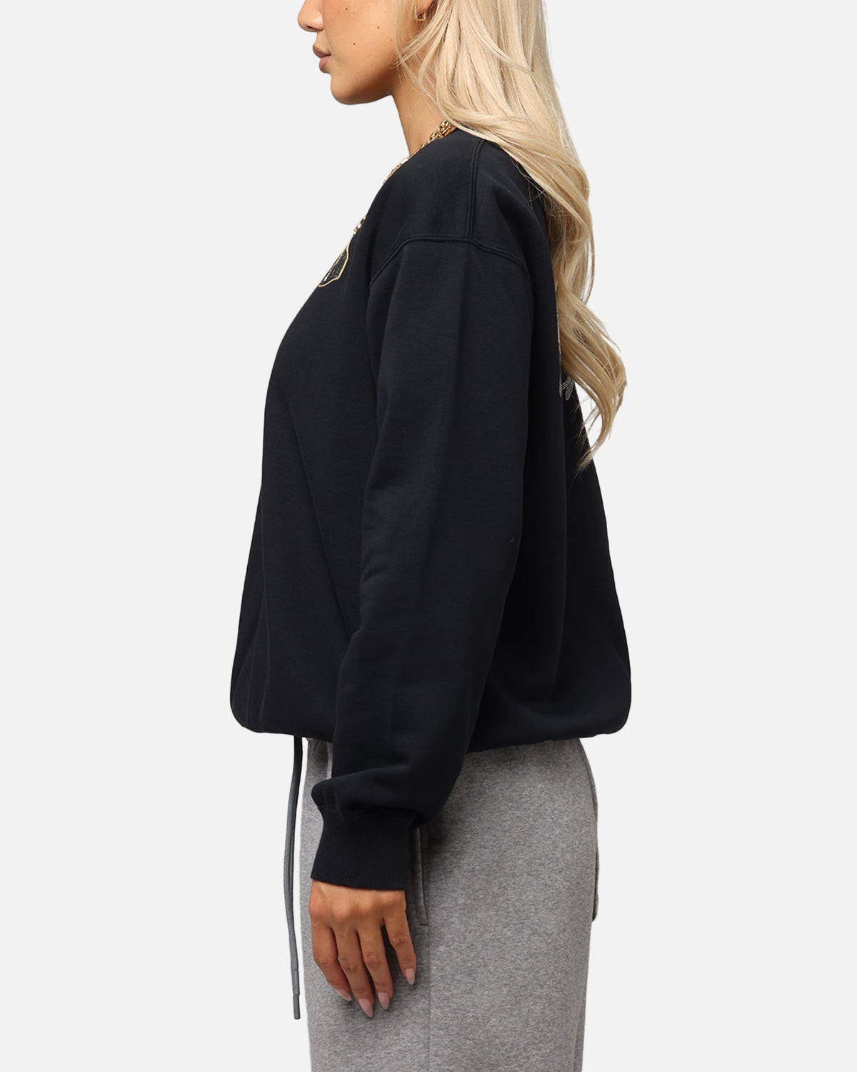HOT Products Jordan Women's Jumpman Brooklyn Fleece Graphic Crewneck Black/Sail