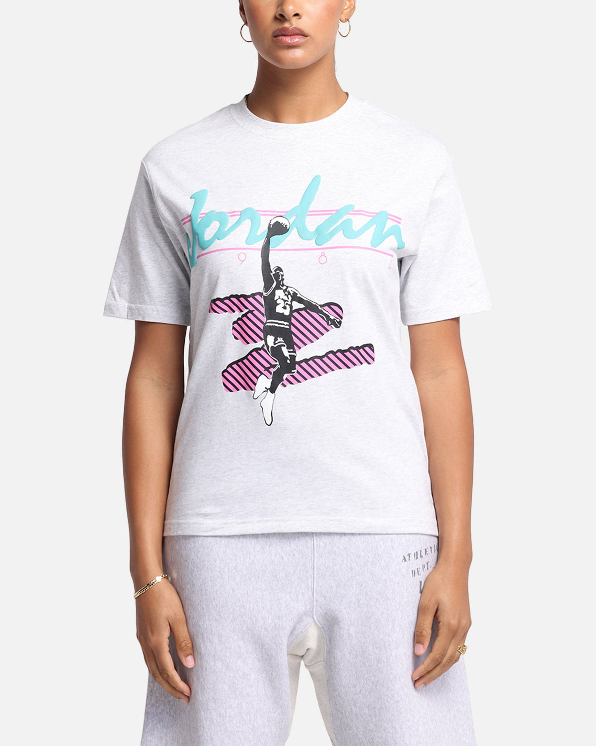HOT Products Jordan Women's MVP Graphic T-Shirt Birch Heather