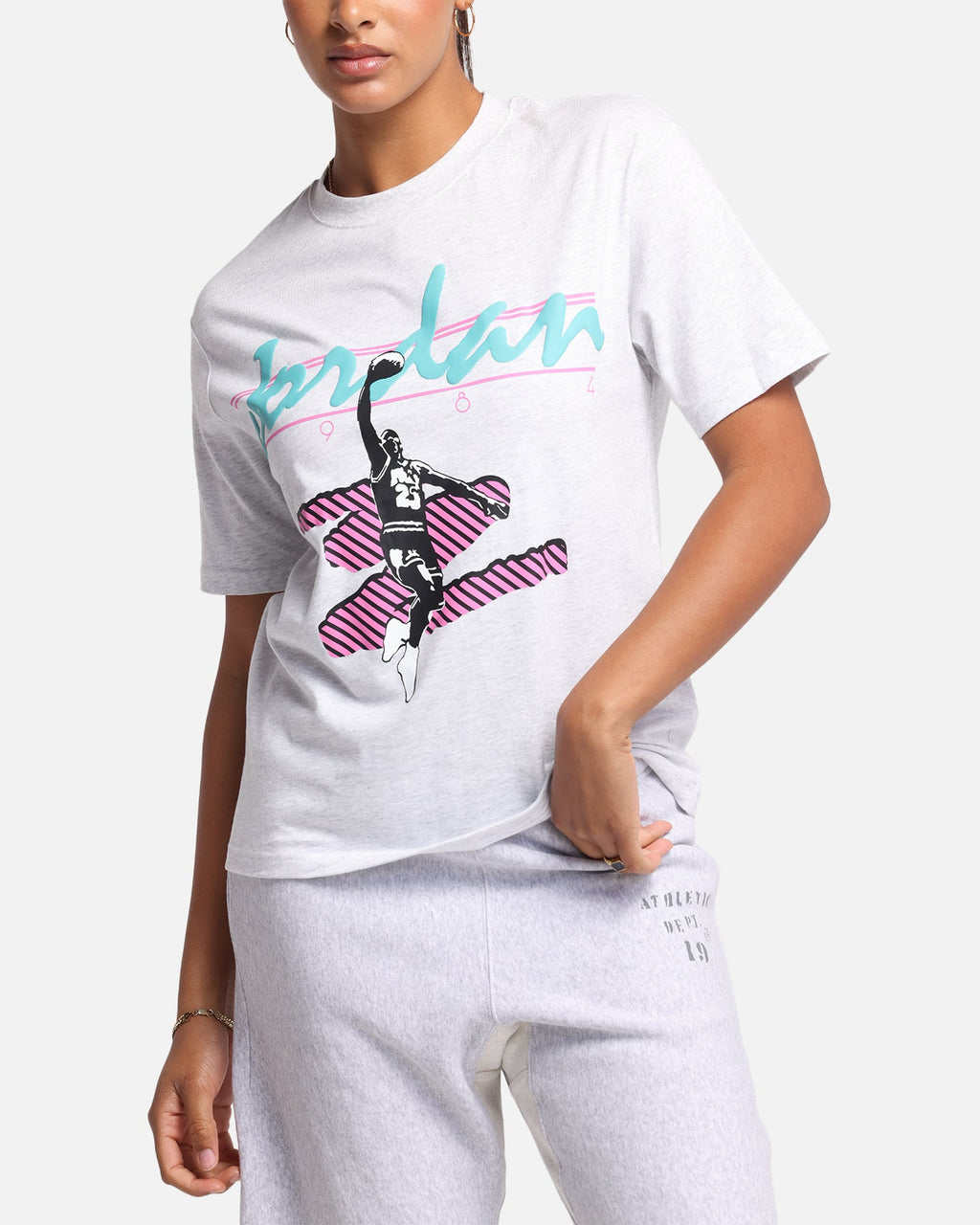 HOT Products Jordan Women's MVP Graphic T-Shirt Birch Heather