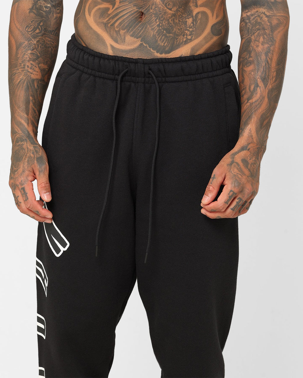 HOT Products Jordan Flight MVP Fleece Track Pants Black/Sail