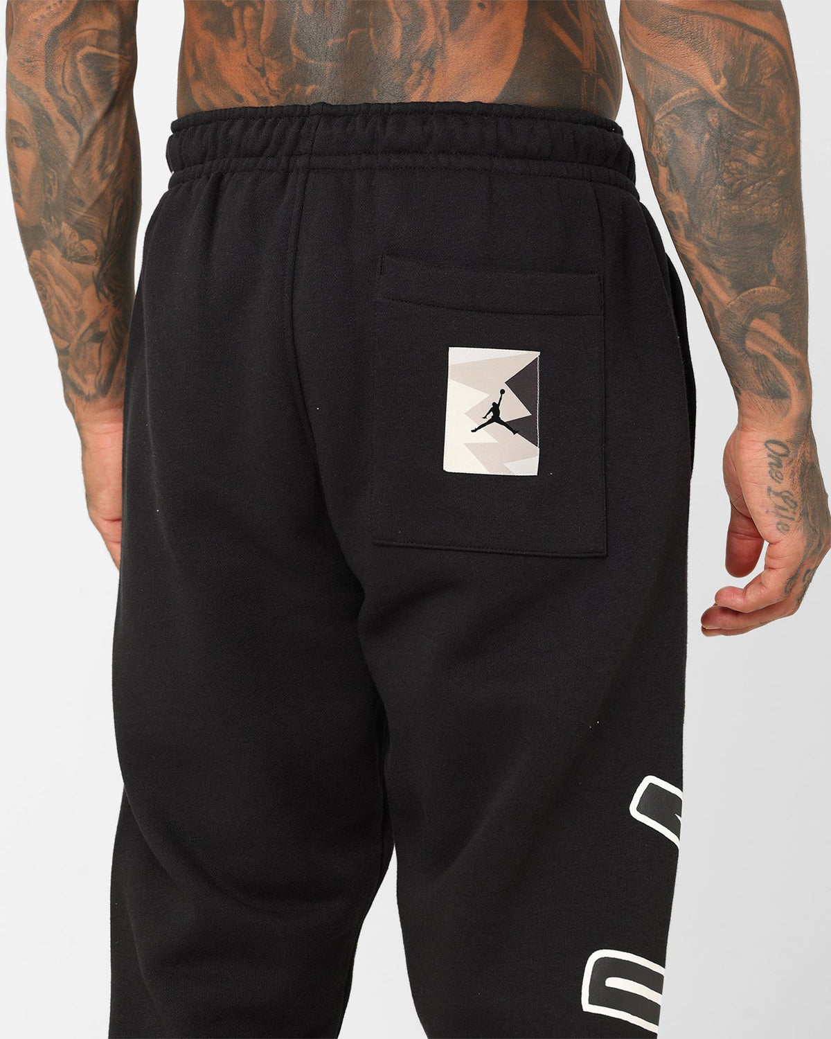 HOT Products Jordan Flight MVP Fleece Track Pants Black/Sail