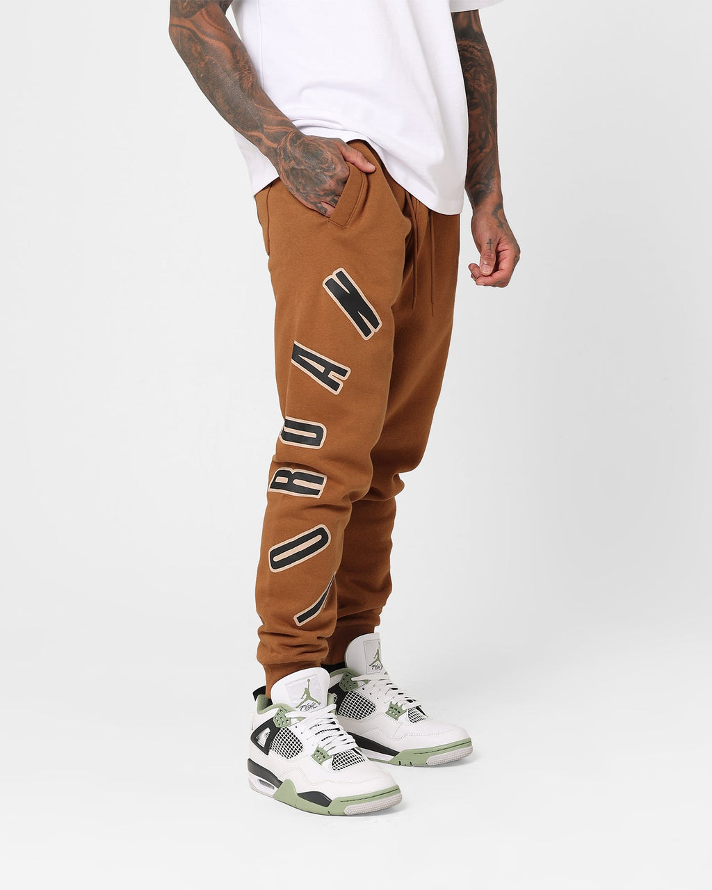 HOT Products Jordan Flight MVP Fleece Pants Hemp/Sail