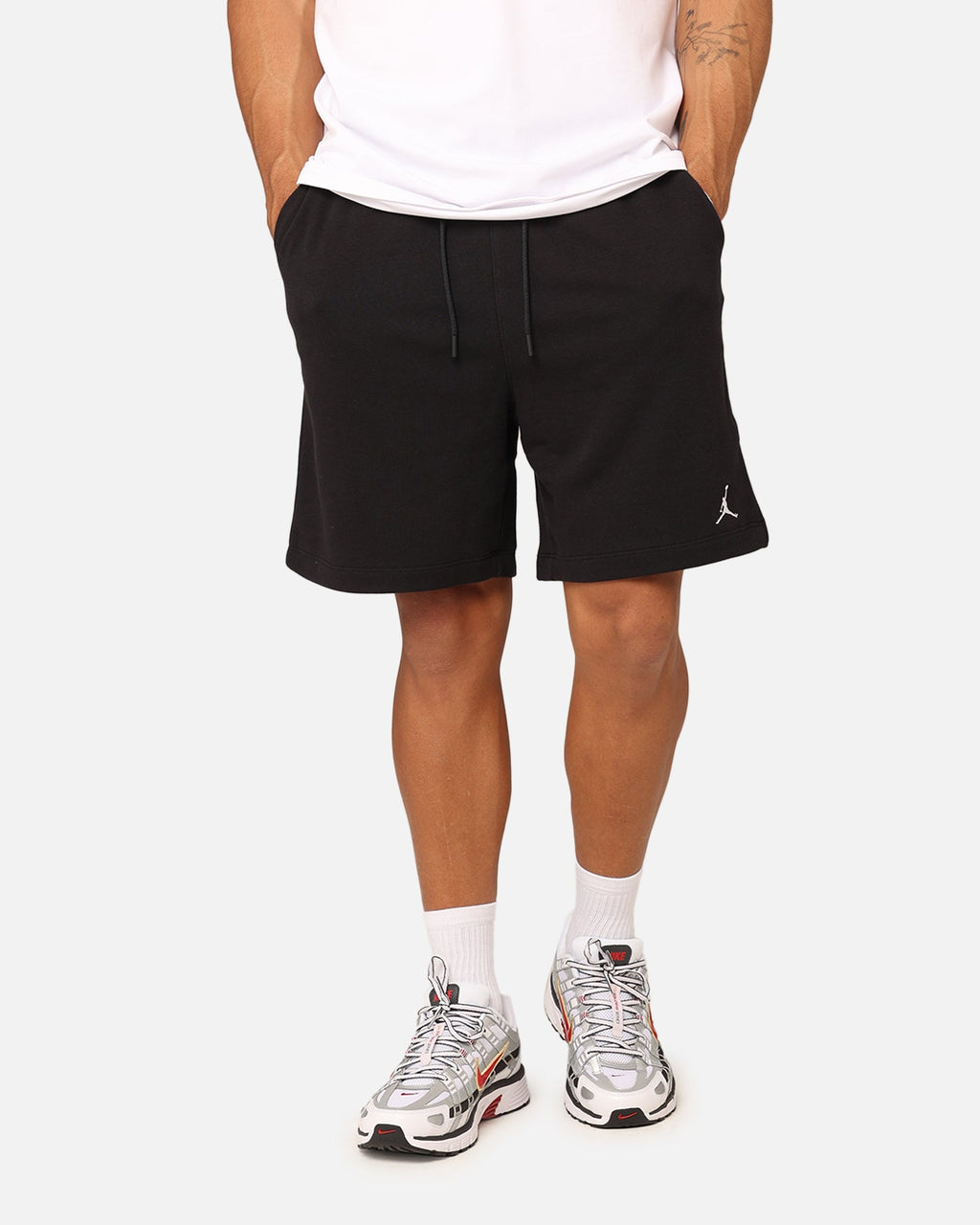 HOT Products Jordan Essentials Fleece Shorts Black/Black/White
