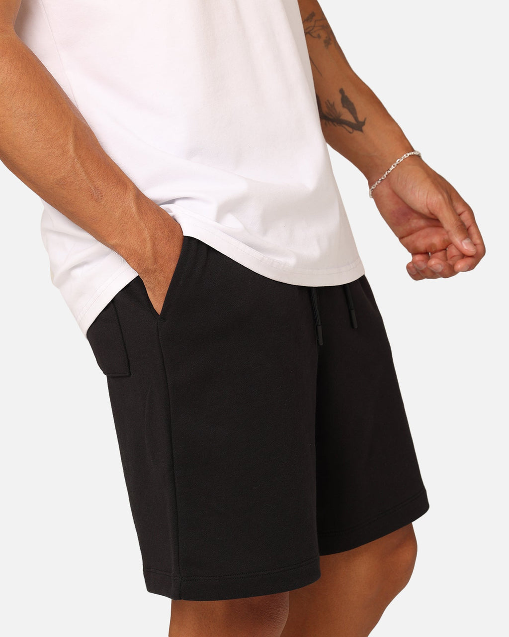 HOT Products Jordan Essentials Fleece Shorts Black/Black/White