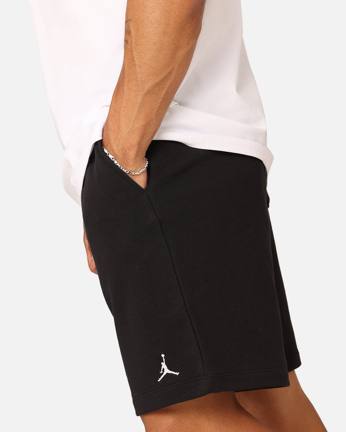 HOT Products Jordan Essentials Fleece Shorts Black/Black/White