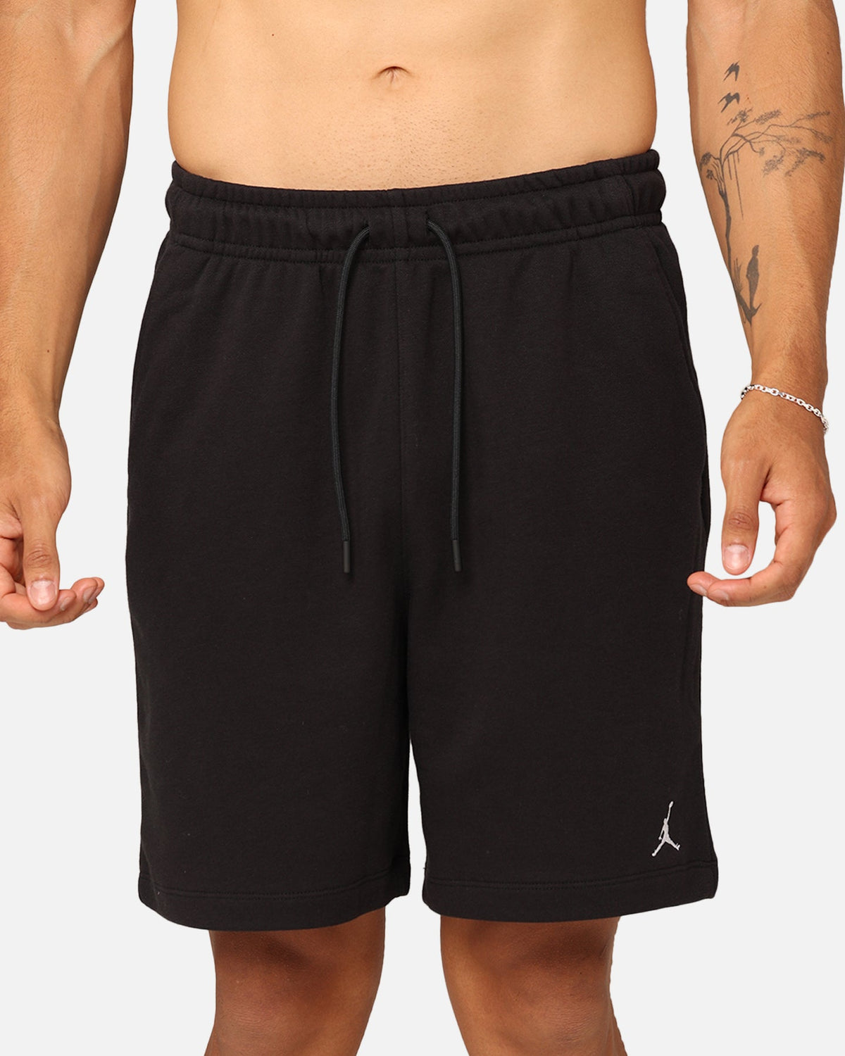 HOT Products Jordan Essentials Fleece Shorts Black/Black/White