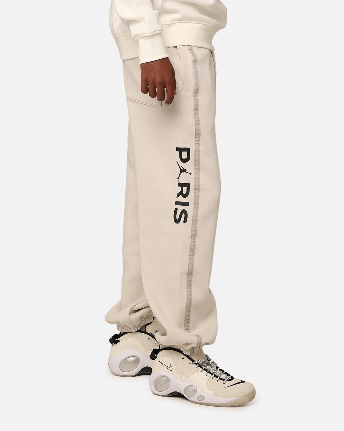 HOT Products Jordan X Paris Saint-Germain Fleece Pants Light Bone/Black