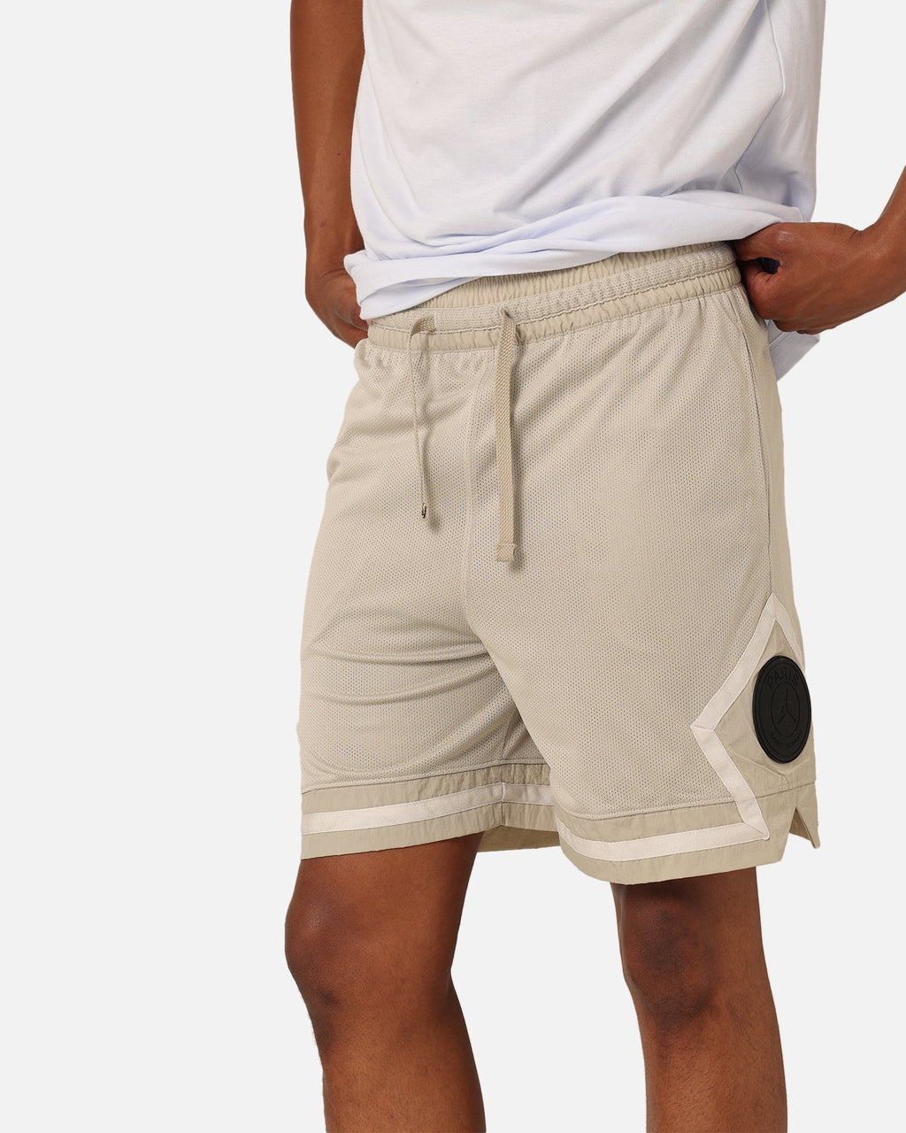 HOT Products Jordan X Paris Saint-Germain Mesh Diamond Shorts Stone/Magma Orange