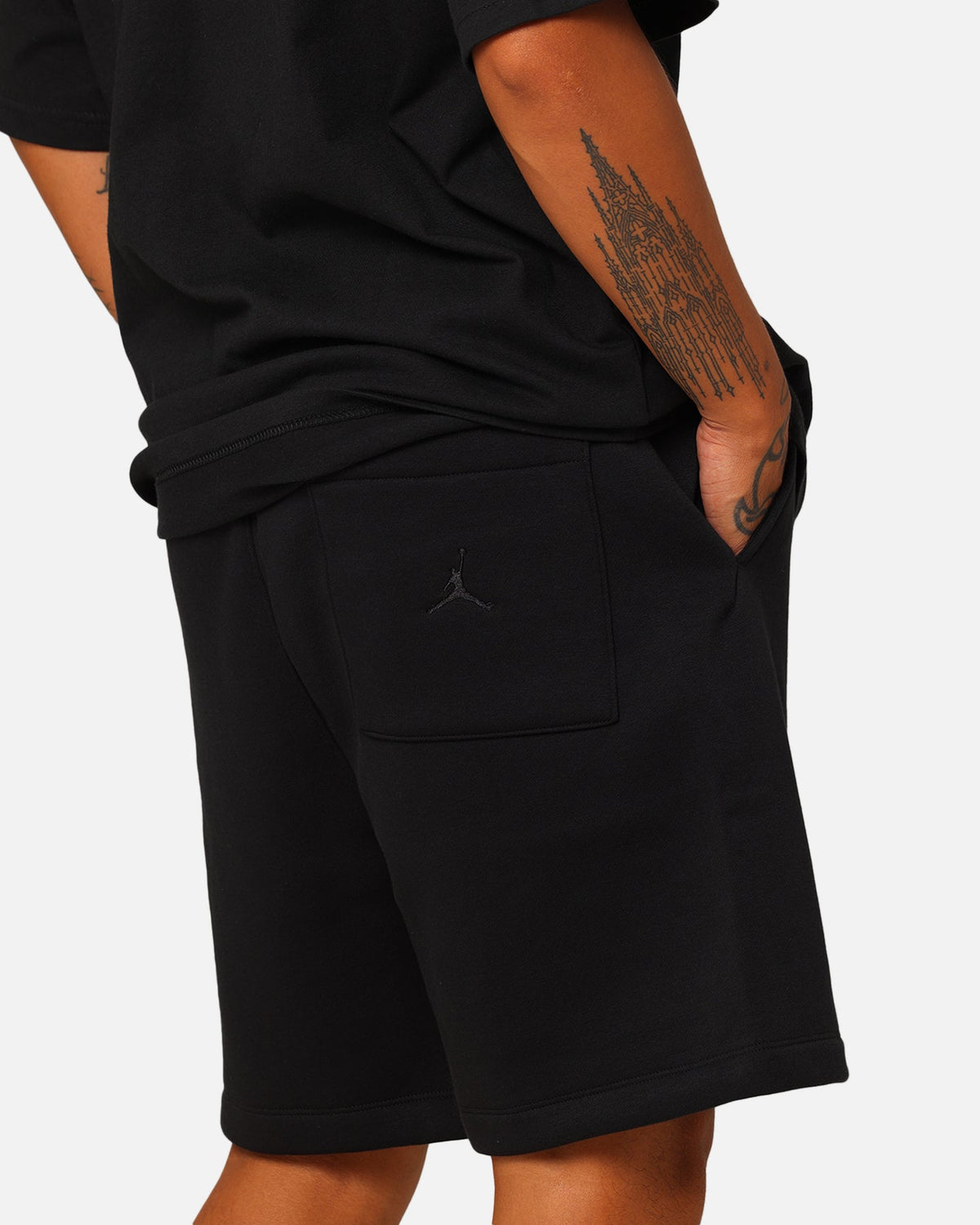 HOT Products Jordan Essentials Brooklyn Fleece Harbour Shorts Black/White