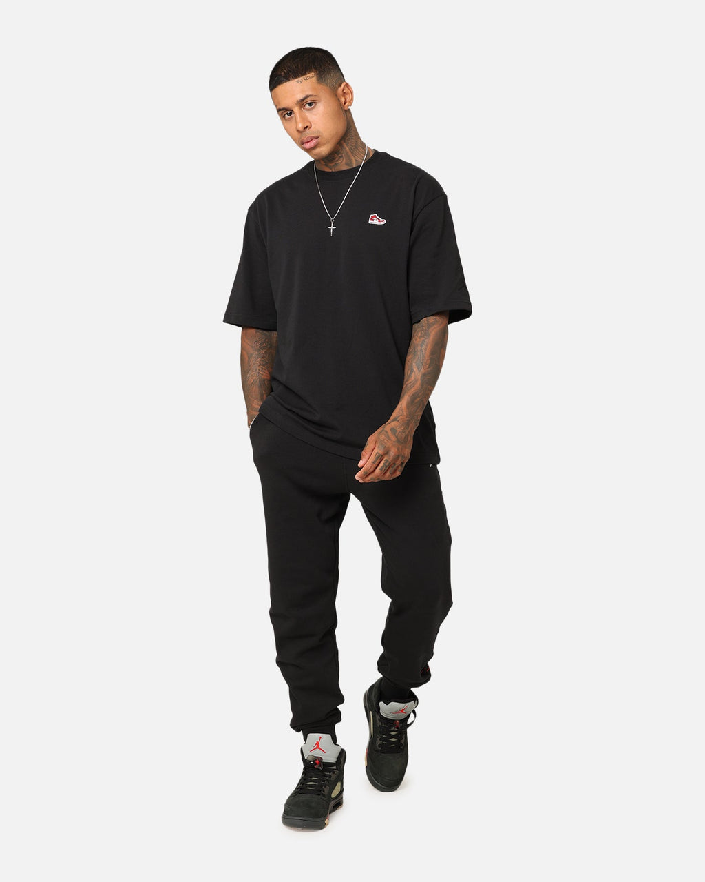 HOT Products Jordan Flight MVP Fleece Pants Black/Dune Red