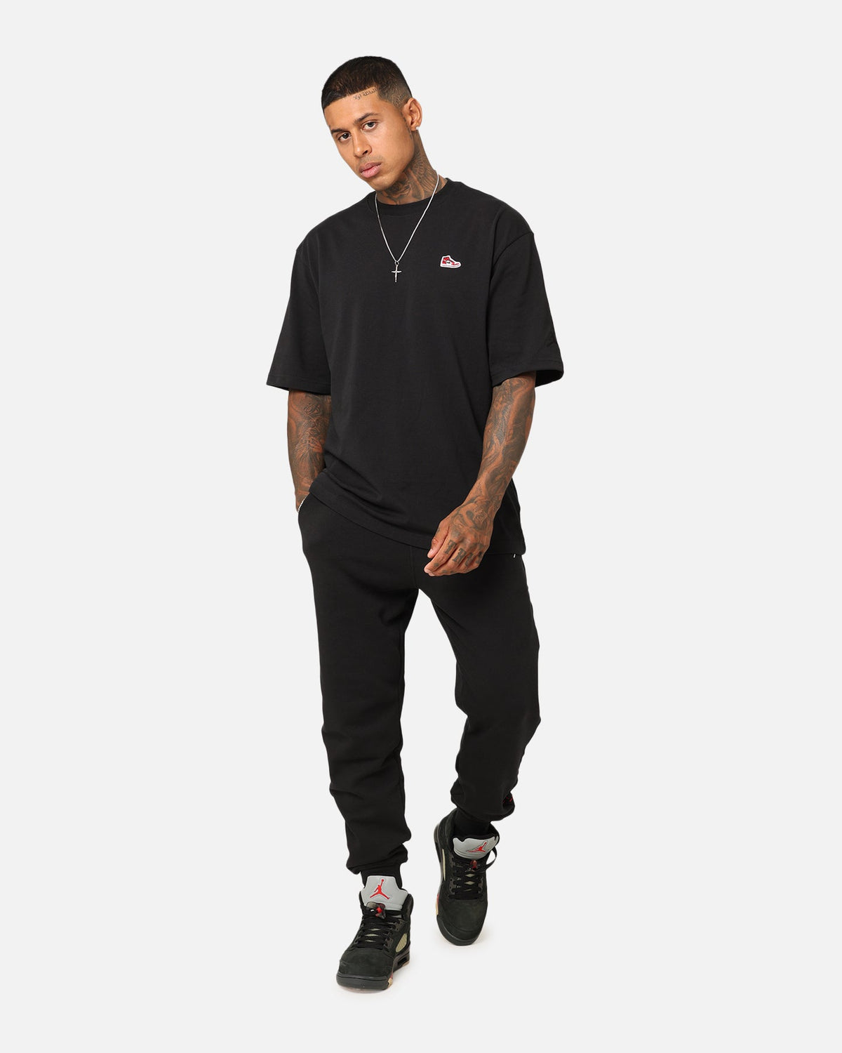HOT Products Jordan Flight MVP Fleece Pants Black/Dune Red