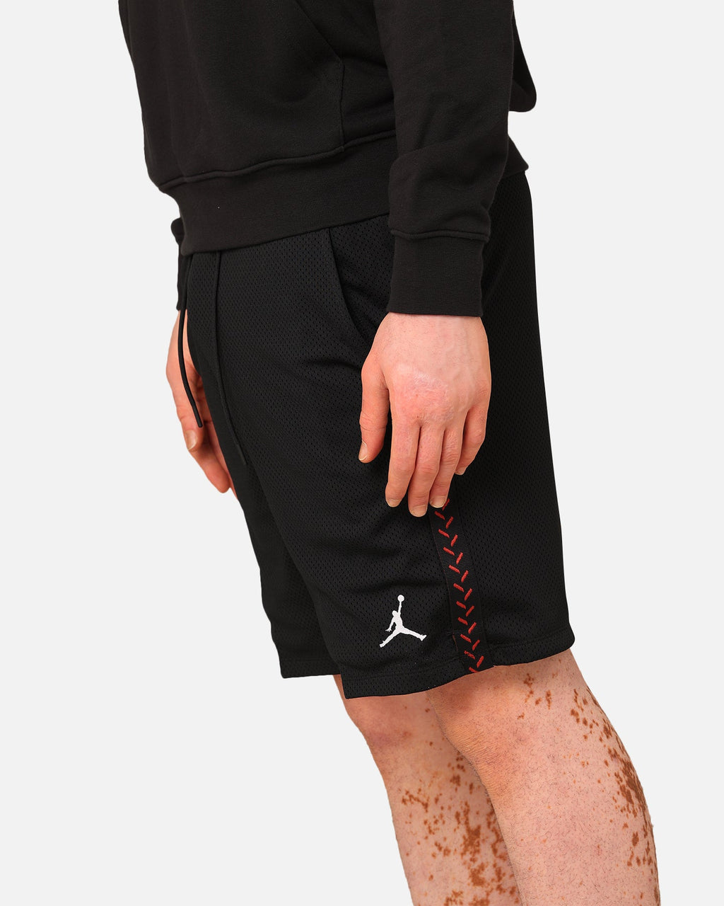 HOT Products Jordan Flight MVP Mesh Shorts Black/Dune Red