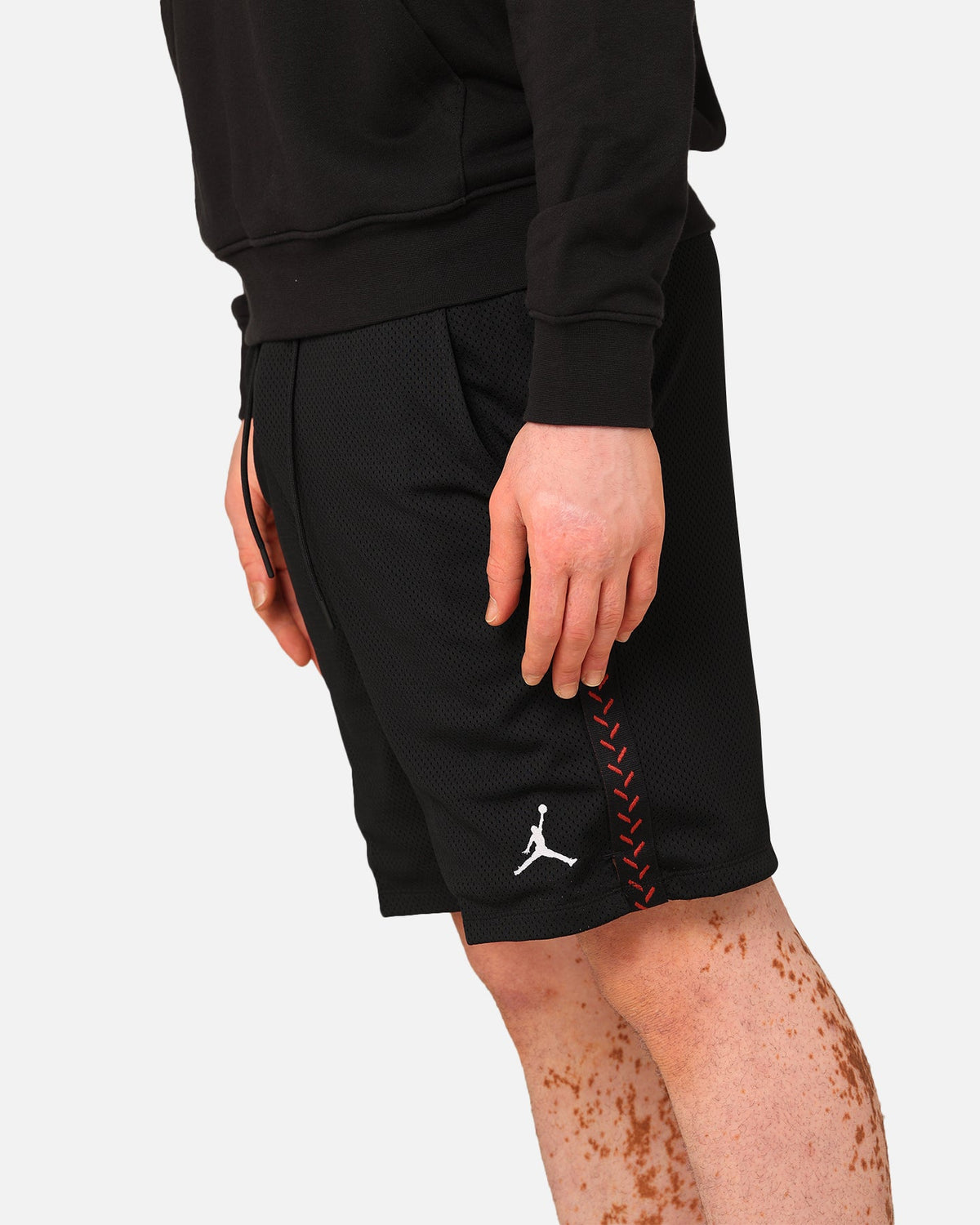 HOT Products Jordan Flight MVP Mesh Shorts Black/Dune Red