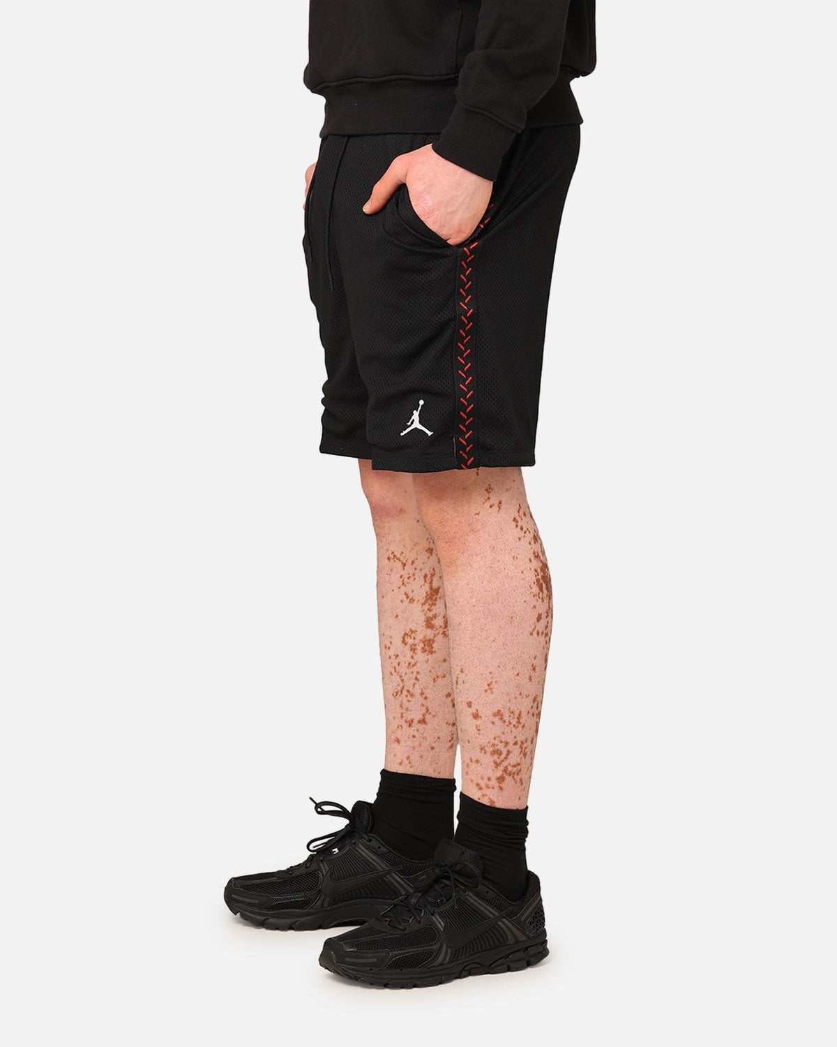 HOT Products Jordan Flight MVP Mesh Shorts Black/Dune Red