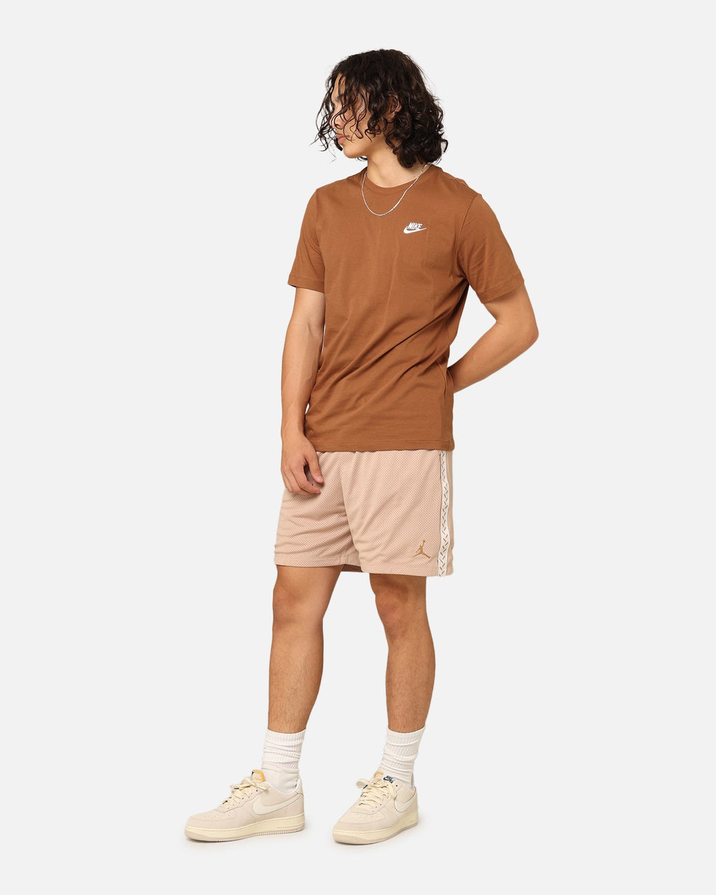 HOT Products Jordan Flight MVP Mesh Shorts Medium Brown