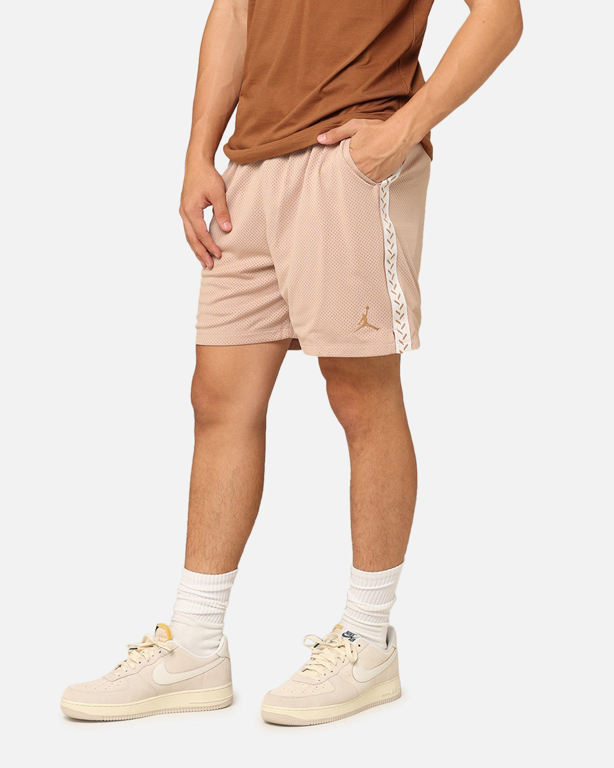 HOT Products Jordan Flight MVP Mesh Shorts Medium Brown