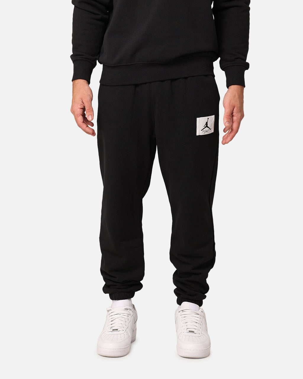 HOT Products Jordan Essentials Statement Flight Fleece Sweatpants Black/Sail
