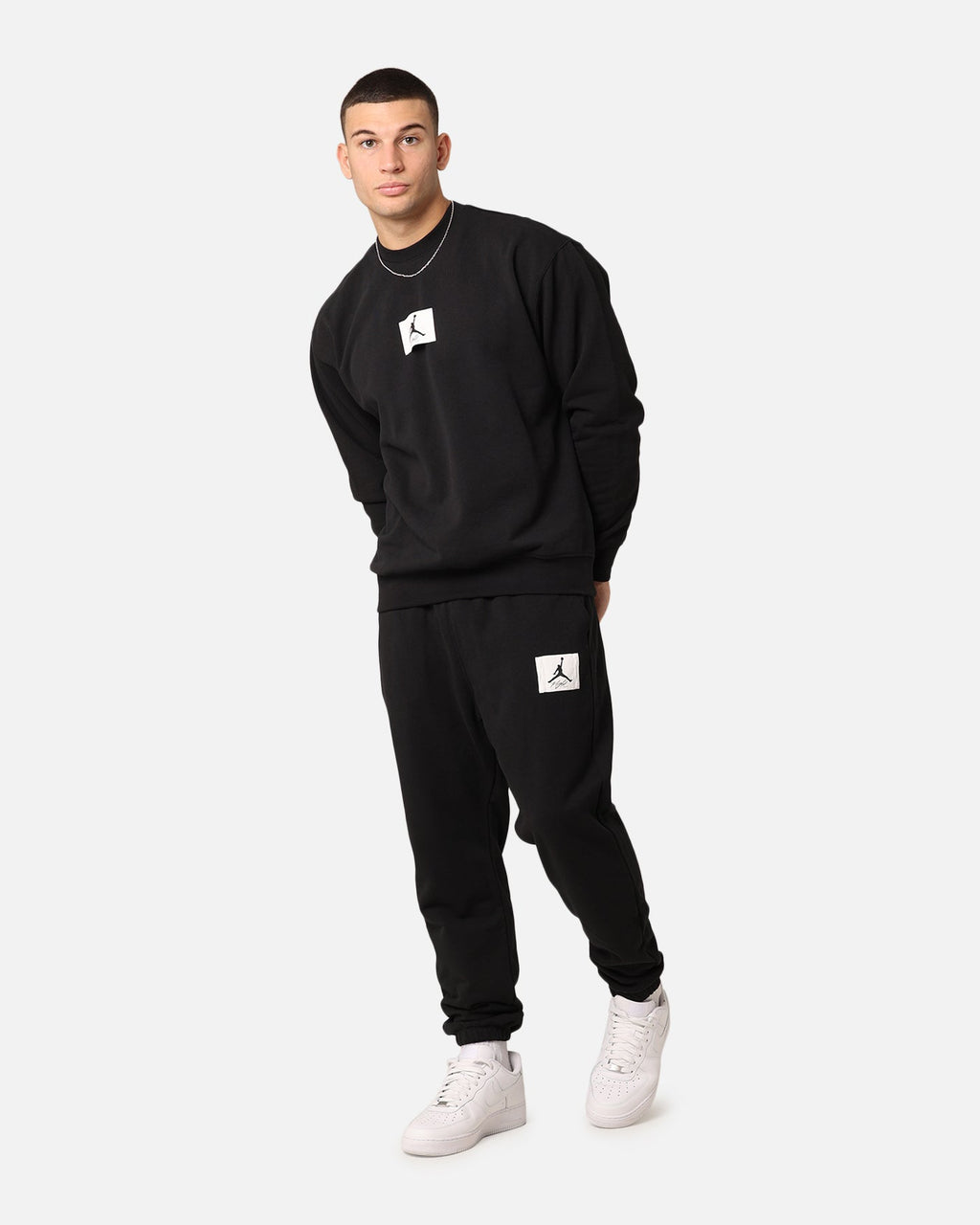 HOT Products Jordan Essentials Statement Flight Fleece Sweatpants Black/Sail