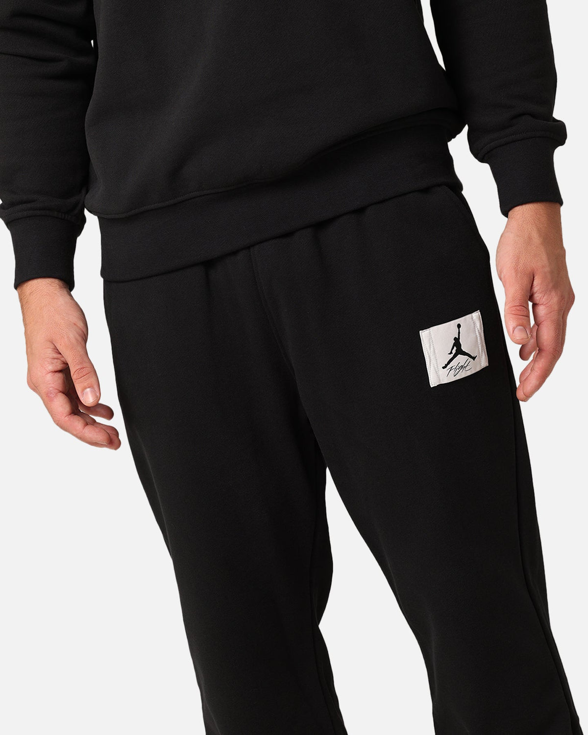 HOT Products Jordan Essentials Statement Flight Fleece Sweatpants Black/Sail