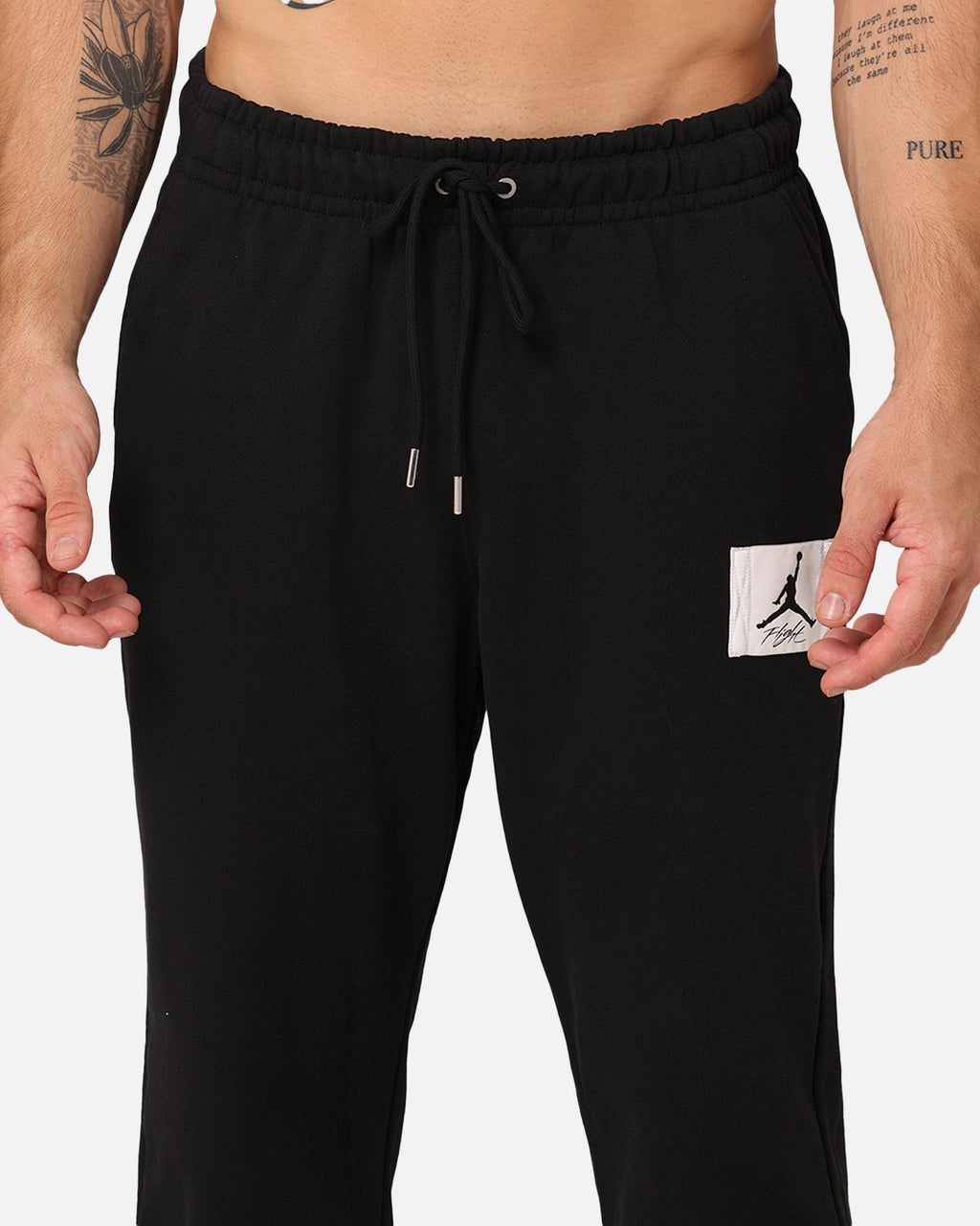 HOT Products Jordan Essentials Statement Flight Fleece Sweatpants Black/Sail