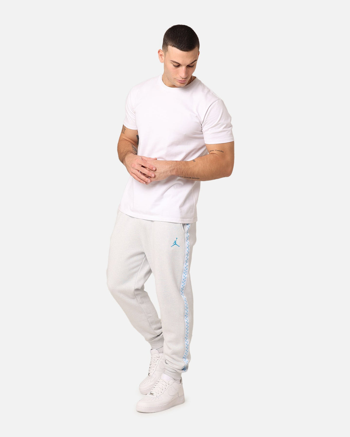 HOT Products Jordan Flight MVP Harbour Fleece Pants Pure Platinum