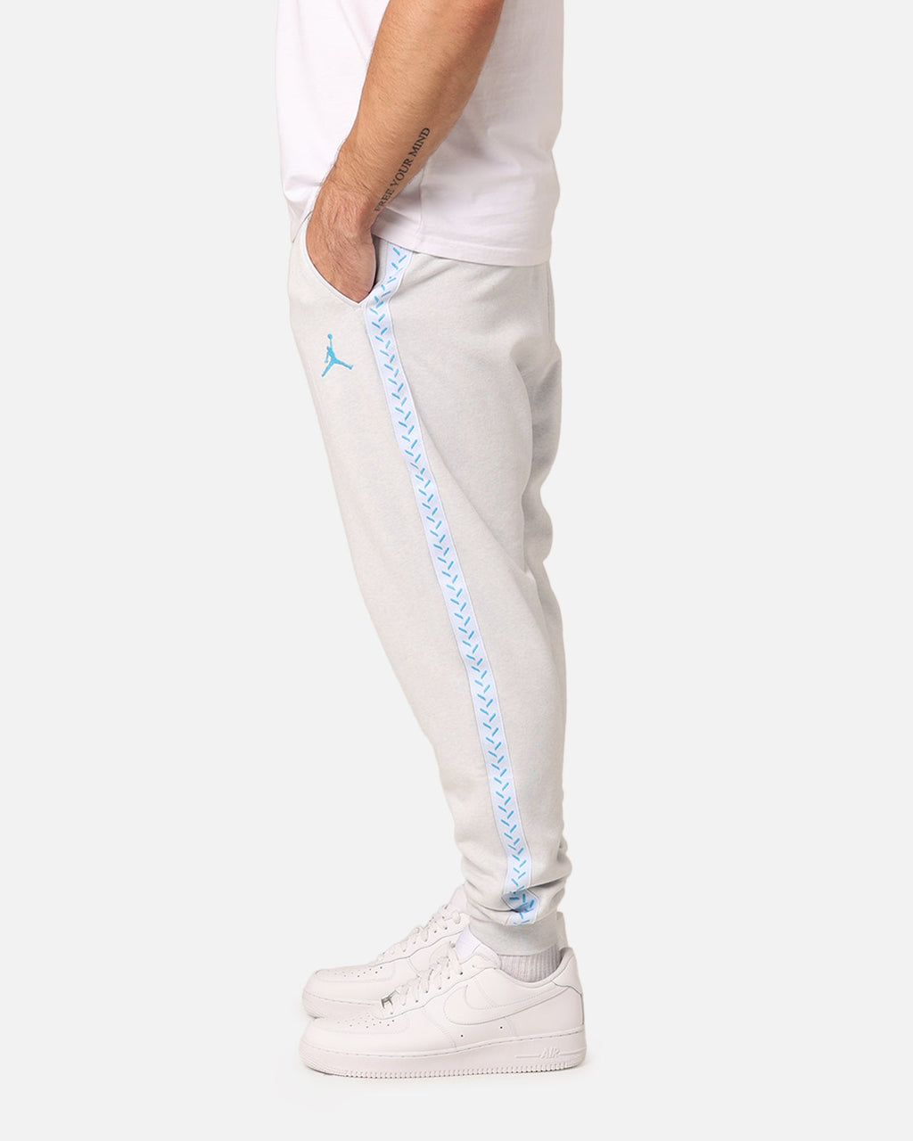 HOT Products Jordan Flight MVP Harbour Fleece Pants Pure Platinum