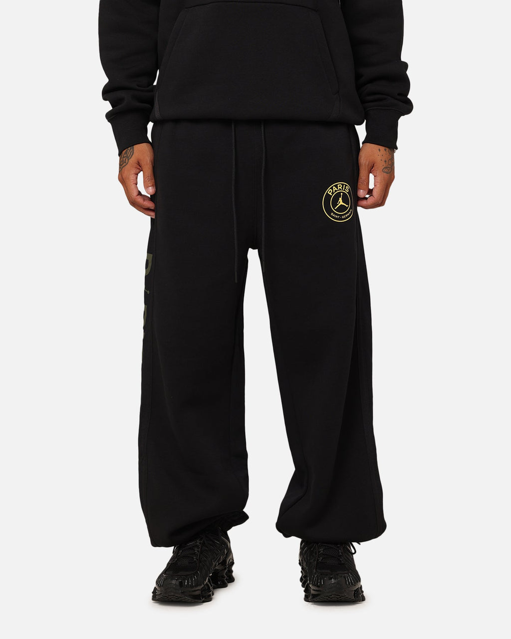 HOT Products Jordan X Paris Saint-Germain Harbour Fleece Pants Black/Cargo Khaki