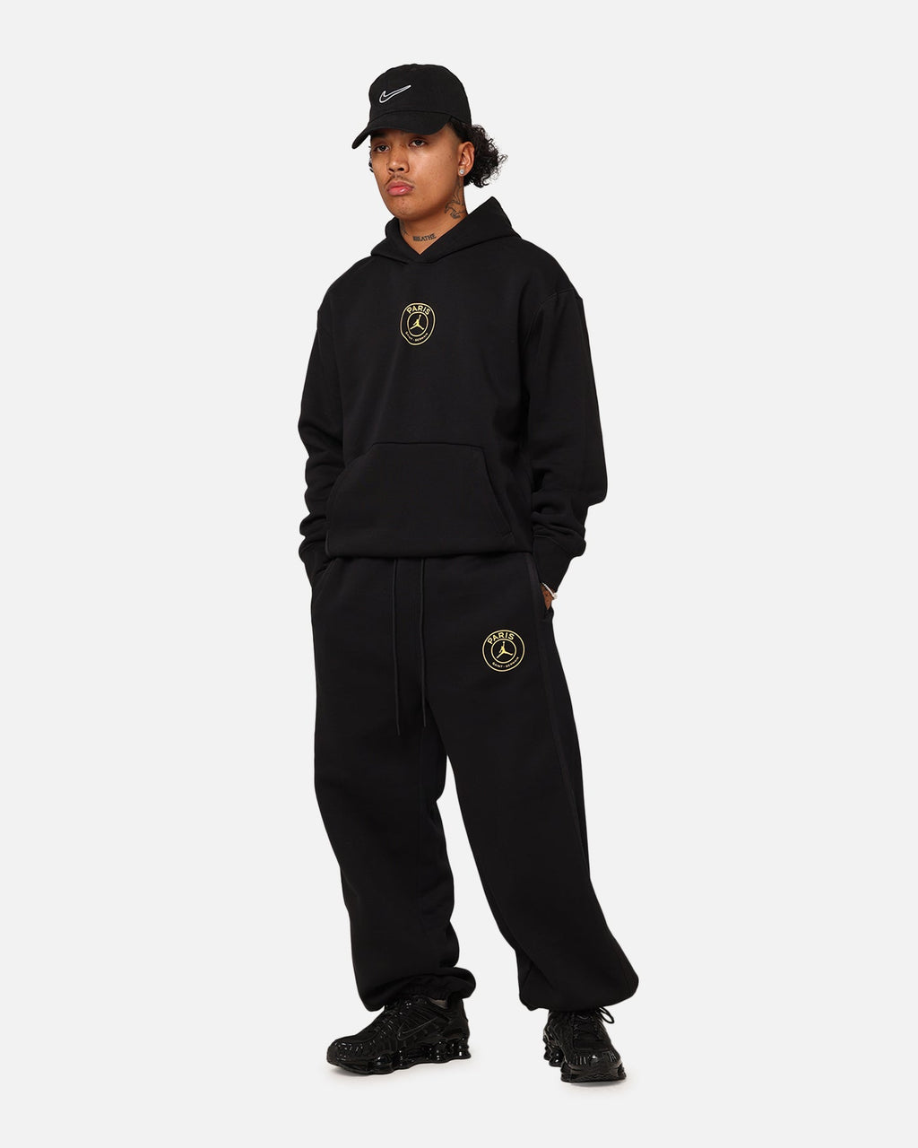 HOT Products Jordan X Paris Saint-Germain Harbour Fleece Pants Black/Cargo Khaki