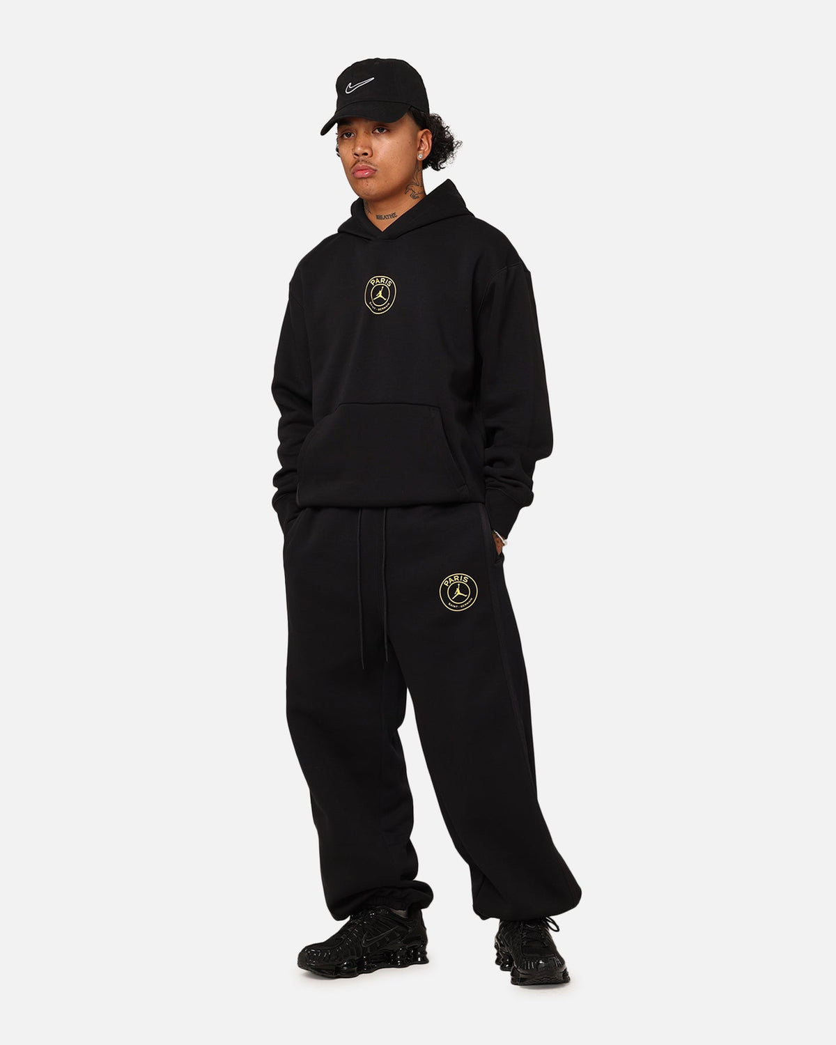 HOT Products Jordan X Paris Saint-Germain Harbour Fleece Pants Black/Cargo Khaki
